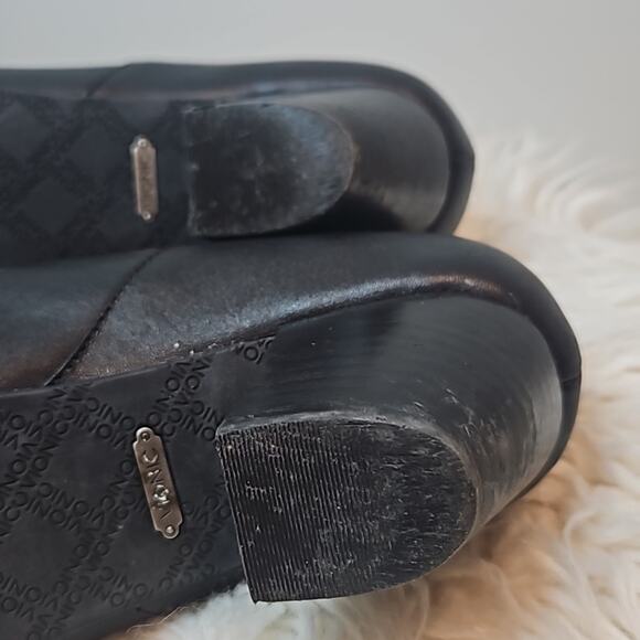 Vionic Orthoheel Black Leather Elastic Strap Ankle Boot - Picture 9 of 11